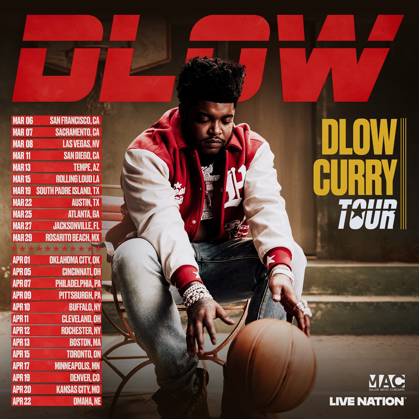 BossMan Dlow DLOW CURRY Tour Poster 2025